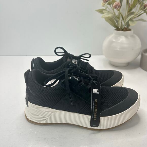 Sorel Out N About III Low Top Sneakers Black NL4860-010 Women 6 NWOB - Picture 4 of 9